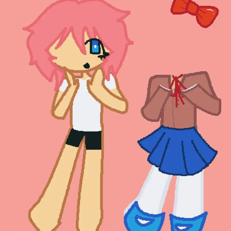 Doki doki literature club dress up by @P0CH0_C4T