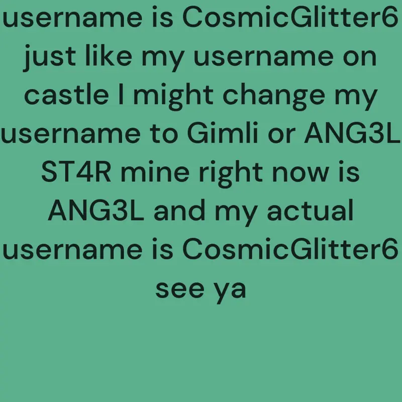 Game by @CosmicGlitter6