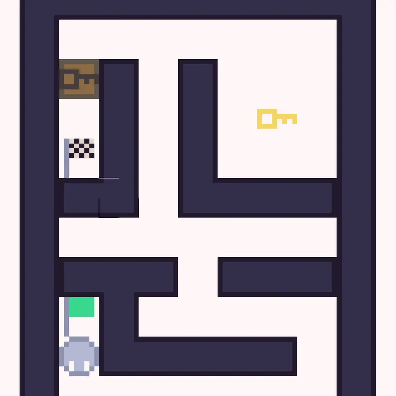 Poxels Maze Solved (zdxeb way) by @zdxeb