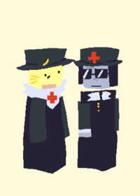 Chance and mafioso playing animal hospital...