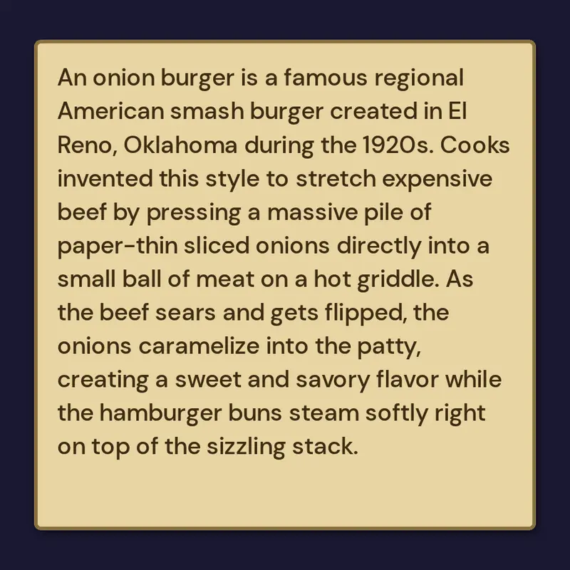 Onion burger by @busterguy423