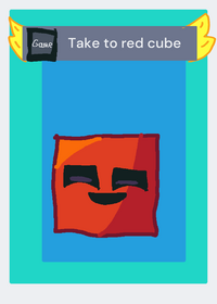 Take to red-cube