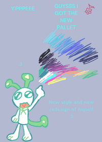 MYY FIRST PALLET YIPEEEE >:3 ÆÆÆÆÆ