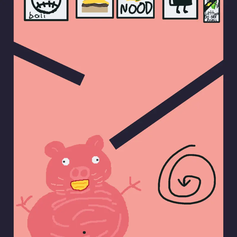 Feed peppa pig by @gamedev_tiff