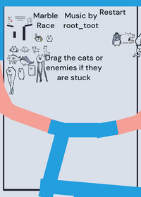 Battle cats marble race