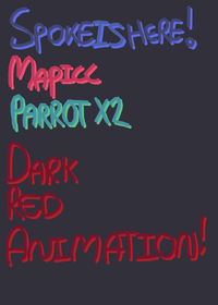 Dark red animation ft