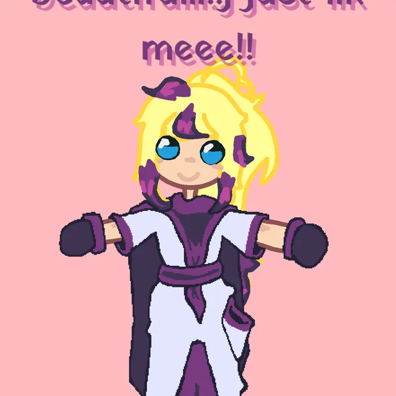 I made her pretty, just lik meeeheeh..! by @ringanden_co