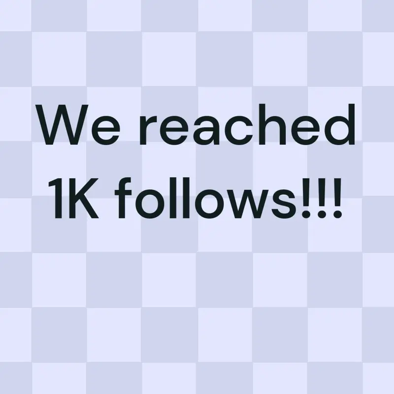 I reached 1K followers thank you guys! by @justadonuthomer