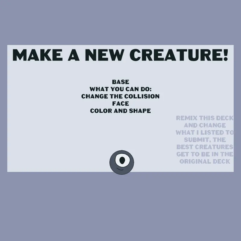 Make a new creature! by @kepler-23576