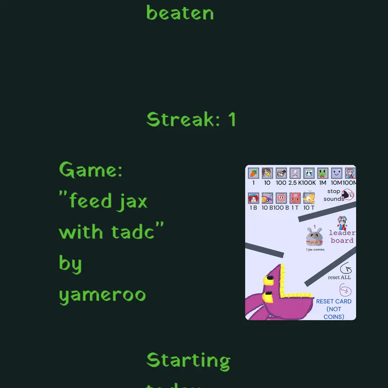 Game by @Best_Record_Beater