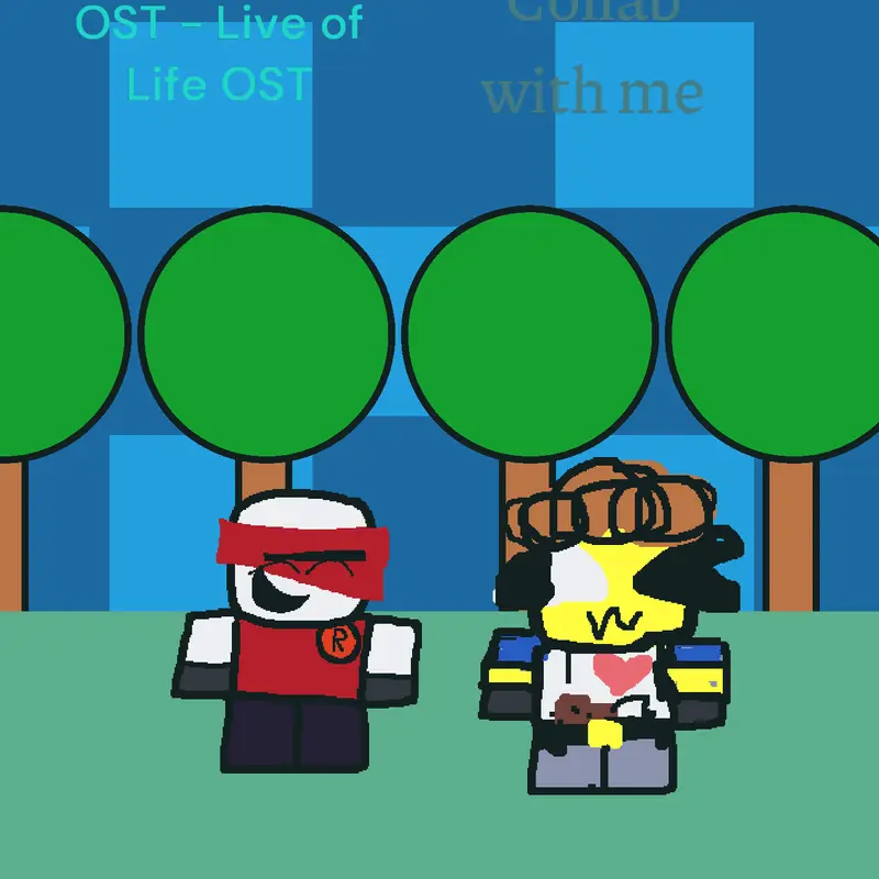 Roblox guy and forsaken survivor by @38372