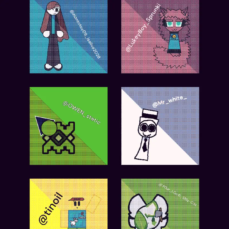 Dithering (main) OC's (5/6) by @L_B_15_