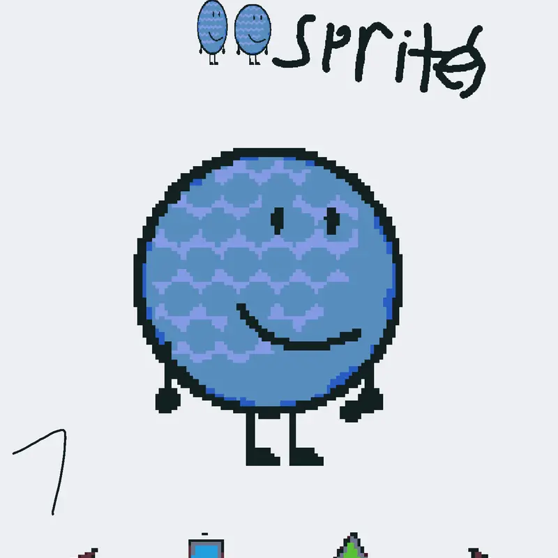 Blue golf ball by @twistedtoesv7