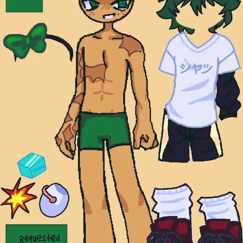 Mha dress up game by @-cheeriberri-