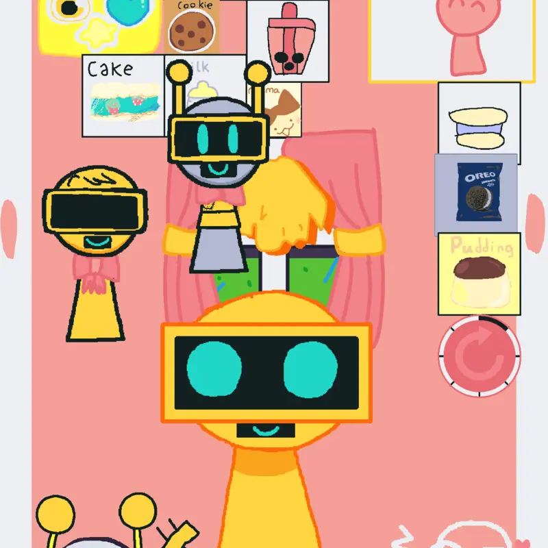 Garnold and funbot cute by @Marissa_582067