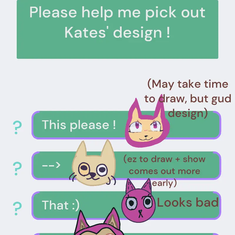 Vote Kate's Head Design (Let me out) by @-_-_-Wolf-_-_-