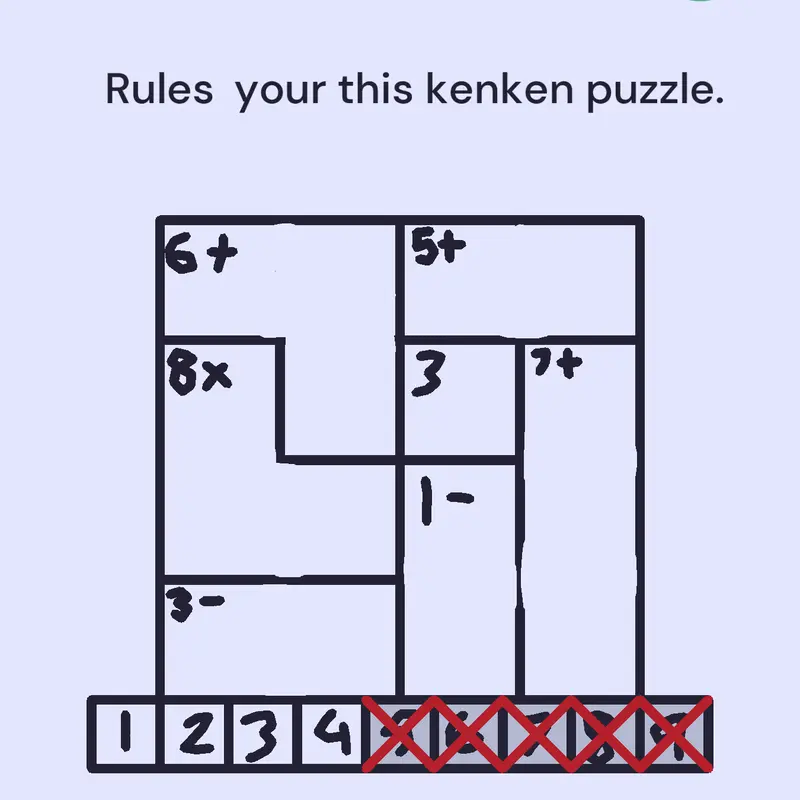 Kenken puzzle by @Cohen6096_Halloween