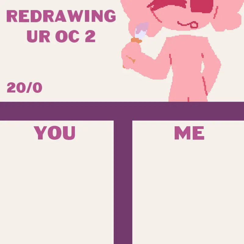 redrawing your oc by @-_gula_kitty_-