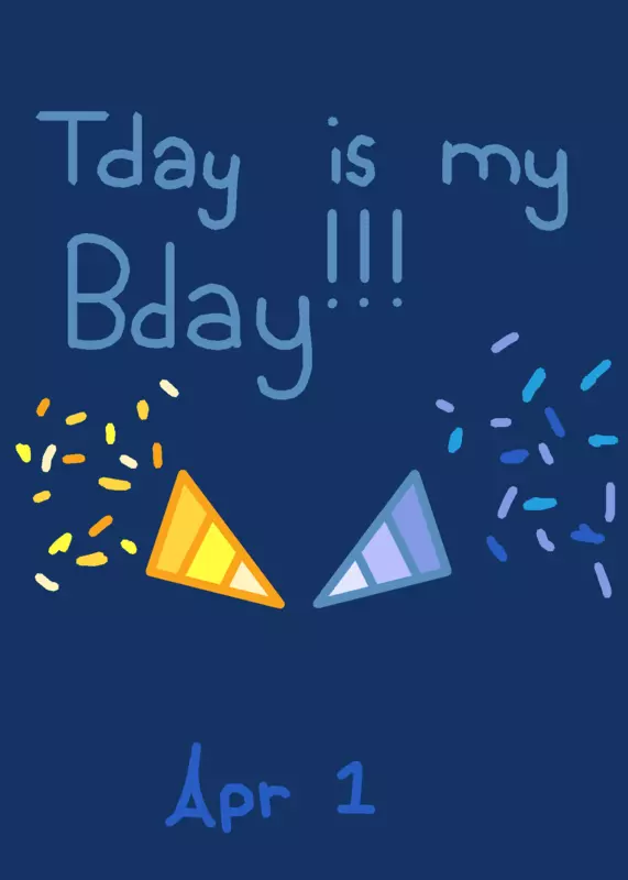 Today is my bday! by @vzlens
