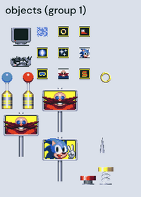 Object Sprites (Group 1) - Sonic 1 -