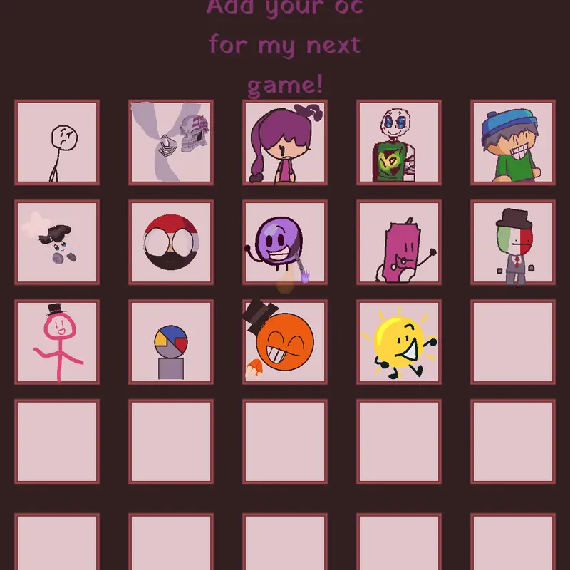 Game by @Sarah-Regretevator-BFDI