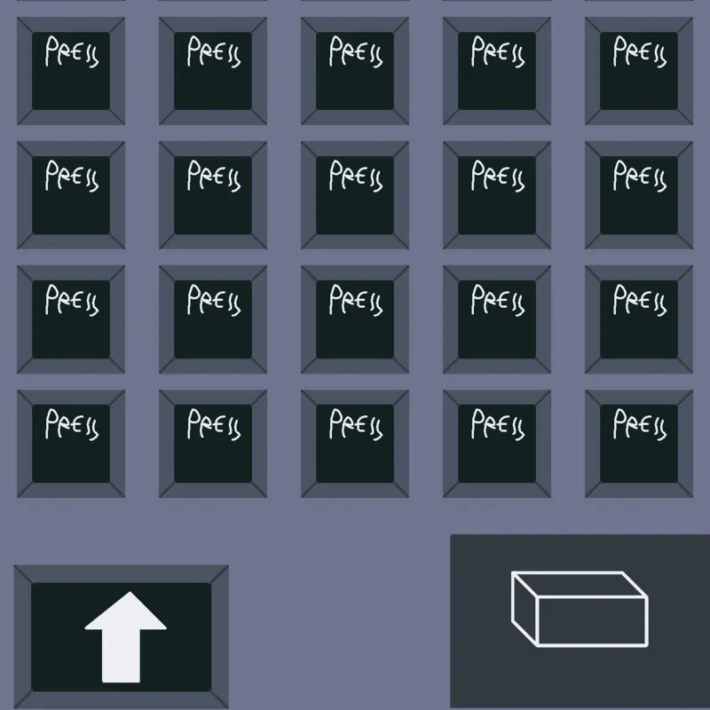Keyboard simulator by @apractur