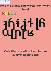 HELP ME MAKE A LETTER FOR MY IPA BAND