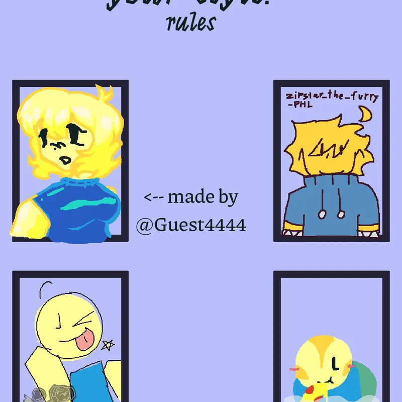 Draw noob in yo style by @gaemz_idk