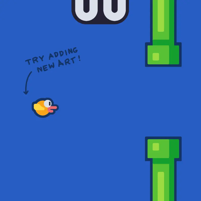 Flappy Bird Full by @JohnTheTeamerCreatorTeam