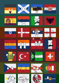 Band flag of malf and eyes i,m verson