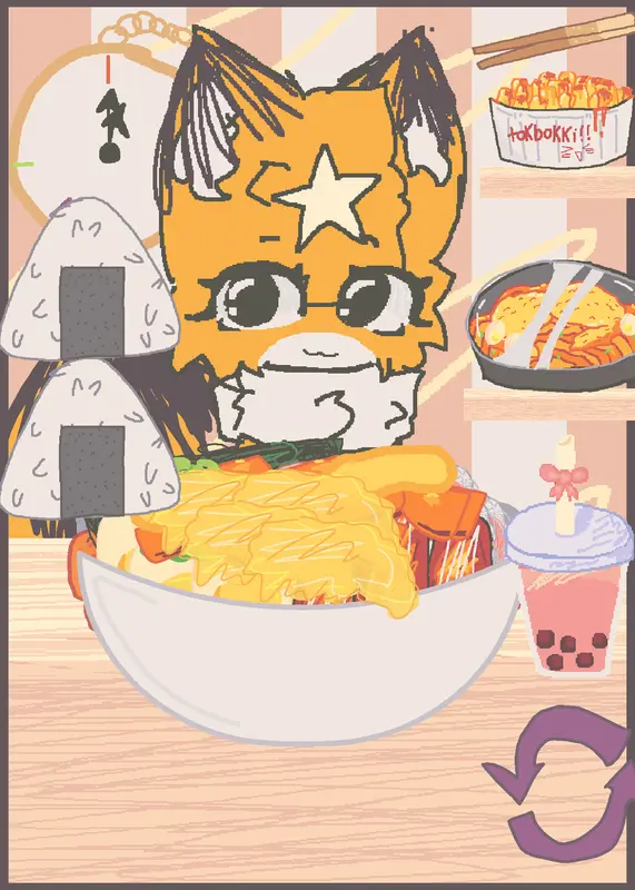 Mukbang by @Starry-_-meow