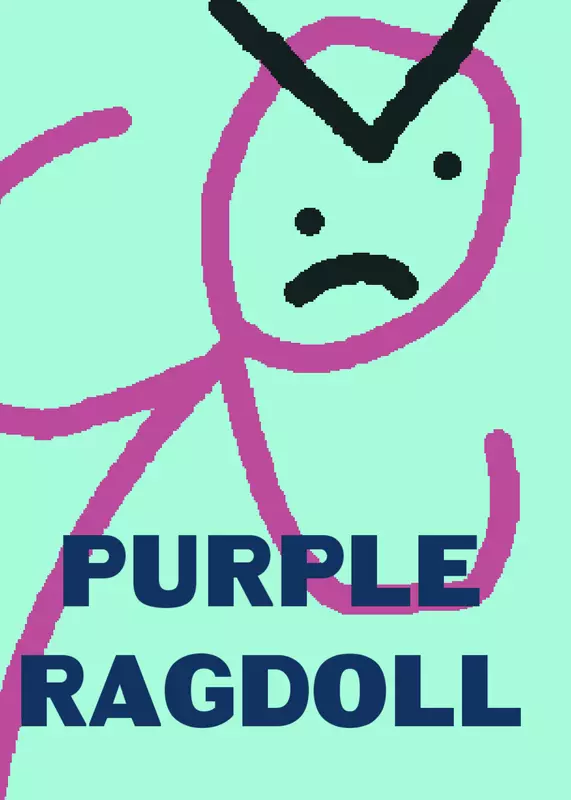 Purple ragdoll by @purple-stickman