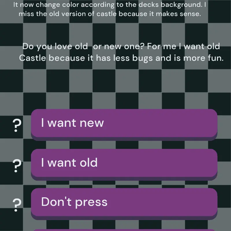 It's better to have Old Castle than new by @Caleb_peanut2