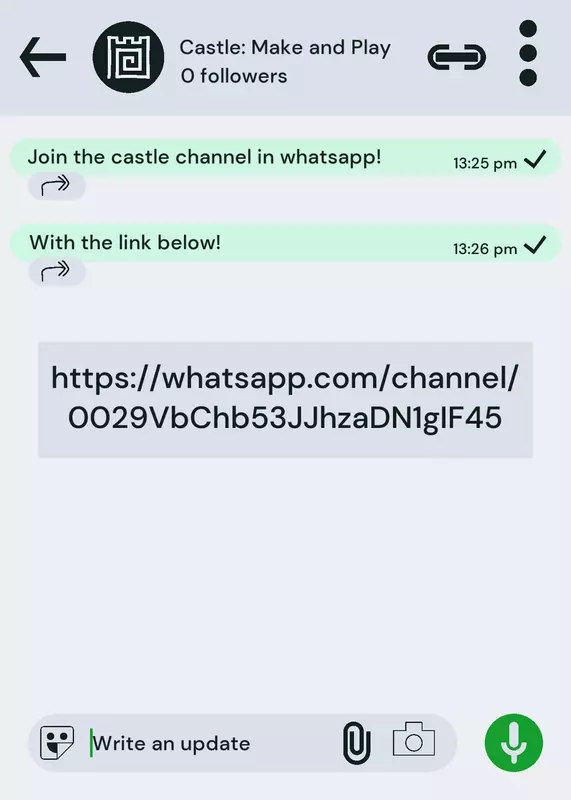 Castle WhatsApp Channel by @RedYellow