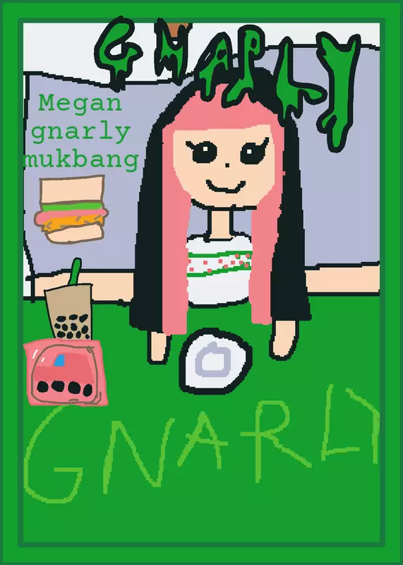 Megan gnarly katseye mukbang by @kala_lops6