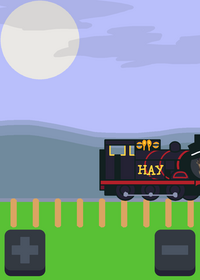 Hay pink trem crash