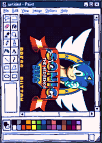 Sonic 1 SMS title screen