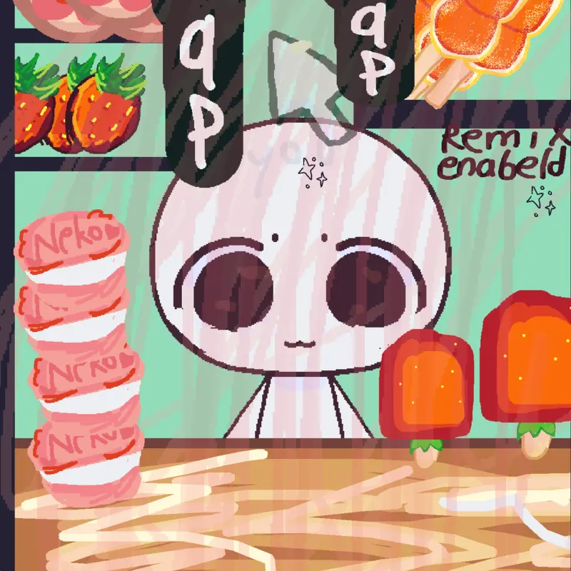 Strawberry mukbang by @elmiroooo