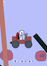 Bobby try to drive a car