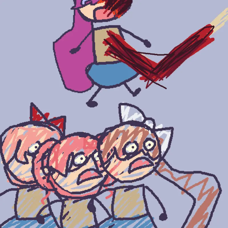 Yule man & ddlc peak by @comsic_