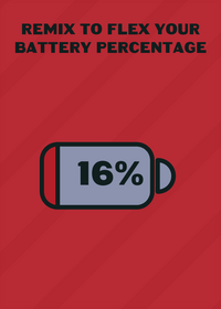 Remix to Flex Your Battery Percent Ignore