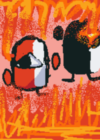 Characther is super angry!