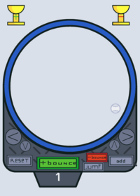 Bouncing ball controlling arena (Leaderboard...