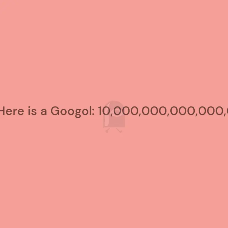 A whole Googol! by @C001357K1D