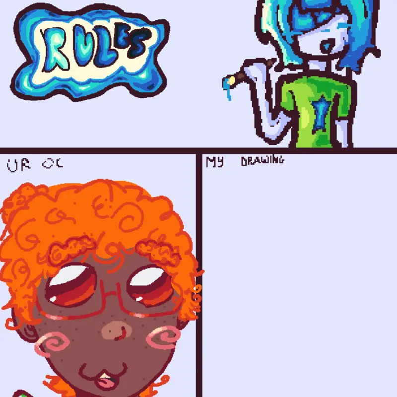 MY OC AGAIN 🥹 he so silly ^_^!! by @Moojistar