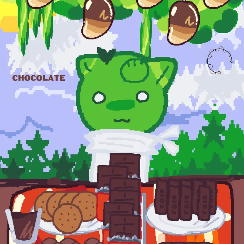 chocolate mukbang ! by @mintylucky