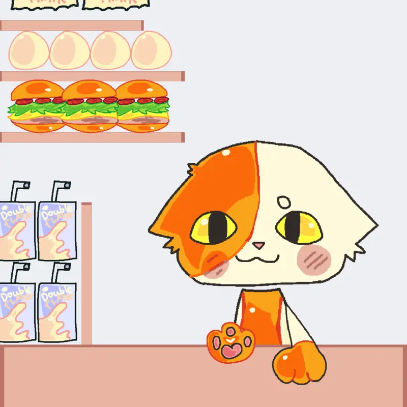Kitty mukbang!! 🐈💮 by @CreamieVanillia_