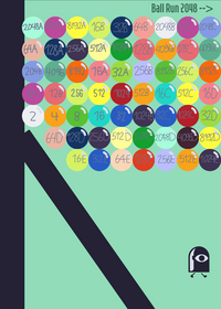 Ball run 2048 with balls up to 1024E v2
