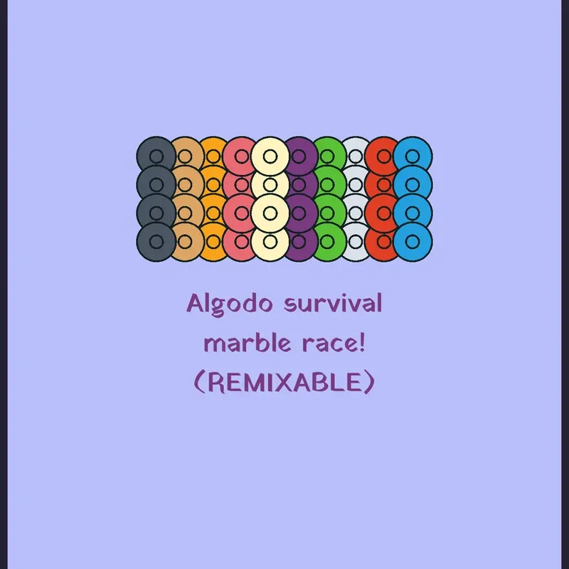 Algodo survival marble race! by @JustCoolLion