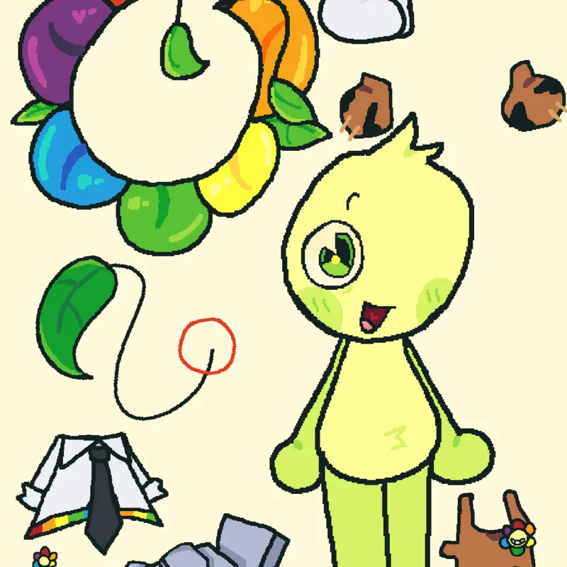 Dress up dandy🏵️🌈 by @strawbery_